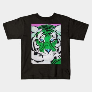 Emerald Tiger Kids T-Shirt